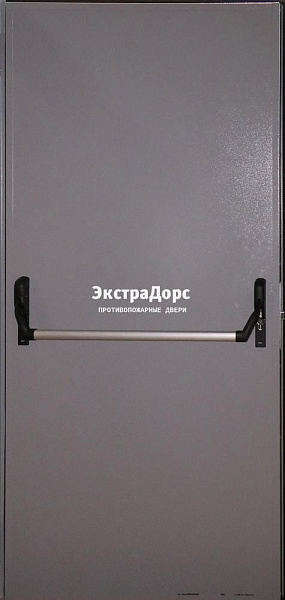 Глухая противопожарная дверь серая с антипаникой в Красногорске  купить