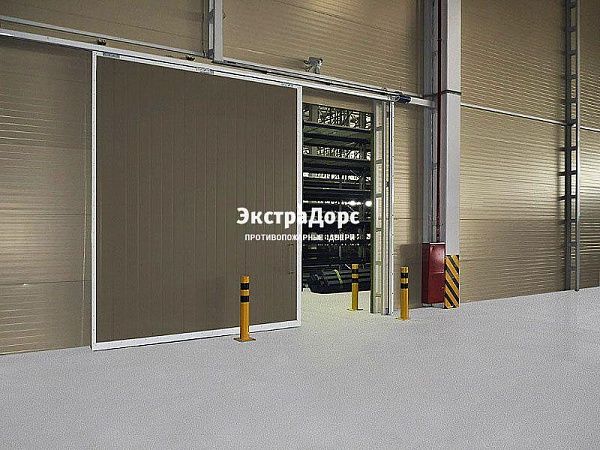 Противопожарные автоматические ворота коричневые в Красногорске  купить