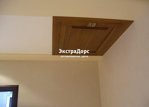 Деревянный противопожарный люк для выхода на чердак в Красногорске  купить